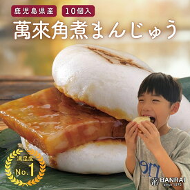 萬來角煮まんじゅう 10個　／ 肉まん 豚まん ぶたまん 中華まん 角煮 角煮まん 肉 豚肉 中華 美味しい おいしい おやつ　軽食 簡単 人気 鹿児島 志布志 産地直送 特産品 お取り寄せ お取り寄せグルメ お土産 ご当地グルメ ギフト お歳暮 御中元 御歳暮 冷凍 小分け 萬來
