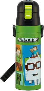 �X�P�[�^�[ Skater ���� �q���p ������ 470ml �}�C���N���t�g Minecraft 26 �j�̎q �ۗ��p �X�e�����X �y�ʃ^�C�v waterbottle �X�|�[�c�{�g�� �L�b�Y ���ǂ� ���r SDC4-A