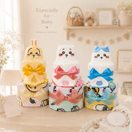 おむつケーキ ちいかわ ループタオル 2段 紙おむつ ギフト