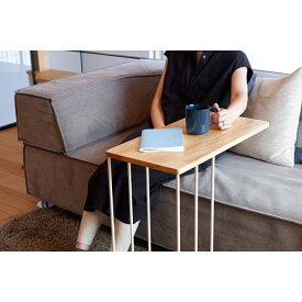 2way ソファサイドテーブル COLLEND 耐荷重10kg サイドデスク ミニデスク 小物置き コーヒーテーブル ソファテーブル インテリア 天然木 天板 底板 机 おしゃれ 便利 日東 hak-sst