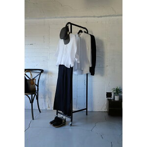 ハンガーラック スリム アイアン COLLEND キャスター付き ストッパー付き フック コーディネート カバン 帽子 衣類 移動 おしゃれ 便利 北欧 日東 ihr-s-uc