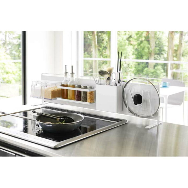 楽天市場】キッチン自立式スチールパネル タワー 横型 ホワイト 山崎  