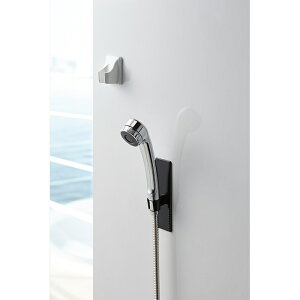 マグネットバスルームシャワーフック タワー ブラック 03806 | 山崎実業 YAMAZAKI シャワーフック シャワーホルダー マグネット 磁石 シャワーヘッド フック 収納 お風呂 バスルーム バス 浴室