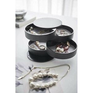 アクセサリートレー 4段 タワー ブラック 04069 | 山崎実業 YAMAZAKI おしゃれ スタイリッシュ かわいい 便利 シンプル アクセサリーケース アクセサリー入れ 誕生日プレゼント ケース 指輪 ネッ