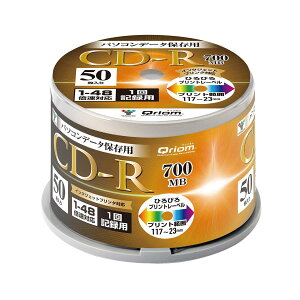 �R�P �L�����I�� CD-R �f�[�^�p 50���X�s���h�� 48�{�� 700MB QCDR-D50SP