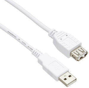 �o�b�t�@���[ BUFFALO USB2.0�����P�[�u�� �v�����^�[�p (A to A) �z���C�g 3m BSUAA230WH