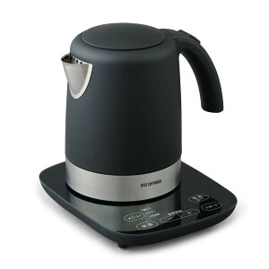 �A�C���X�I�[���} �d�C�P�g�� �X�e�����X�^�C�v 1000ml 9�i�K���x���ߕt �ۉ��ݒ�t �����㎩��OFF �t�B���^�[�|���\ �u���b�N IKE-D1000T-B