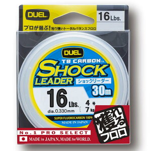DUEL(�f���G��) �t�������C�� 16Lbs. TB CARBON �V���b�N���[�_�[30m 16Lbs. �i�`�������N���A H3505