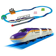 タカラトミー プラレール 連結! E8系つばさ ＆ トミカアーチ踏切セット (初回特典S字レール3本付き) 電車…