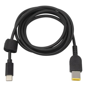 �A�C�l�b�N�X USB-C - DC�d���ϊ��P�[�u�� PD65W�Ή� Lenovo/NEC�p 1.5m CDC-SQRE-15