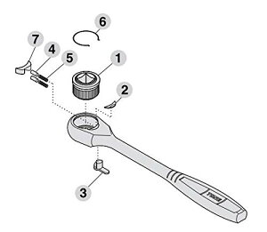 �g�l(TONE) ���`�F�b�g�n���h���p���y�A�L�b�g RK-RH3B �����p9.5mm(3/8�h)