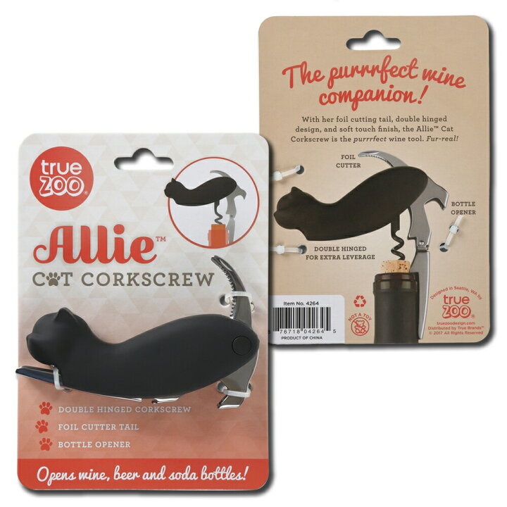楽天市場】True Zoo キャット コルクスクリュー 猫 ネコ : Bar and Wine Accessory 楽天市場】True Zoo キャット コルクスクリュー 猫 ネコ : Bar and Wine Accessory