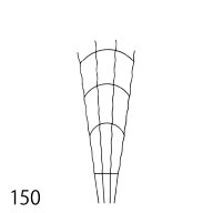 【Bells More】ロサオリエンティス角鉢用トレリス150 ◆配送日時指定不可 【直送品】ZIK-10000 《ベルツ…