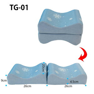 サイドスリーパー向けの人間工学に基づいた脚ピロー - 快適な膝と下背中のサポート、横向き寝用 脚ポジショナー枕 整形外科 膝枕輪郭クッション にとって 坐骨神経痛 背中の股関節の疼痛