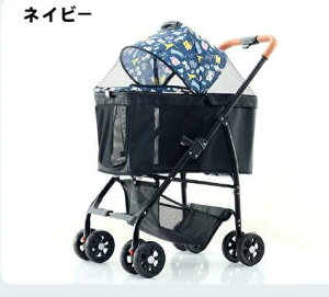 ペットカート 小型犬 ネコ柄 分離式 多頭 猫 犬兼用 2WAY 折りたたみ 4輪 可愛い ペットバギー ペットキャリー 小型犬 中型犬 取り外し可能 軽量 折りたたみ式 カート バギー 自立可 多機能 犬