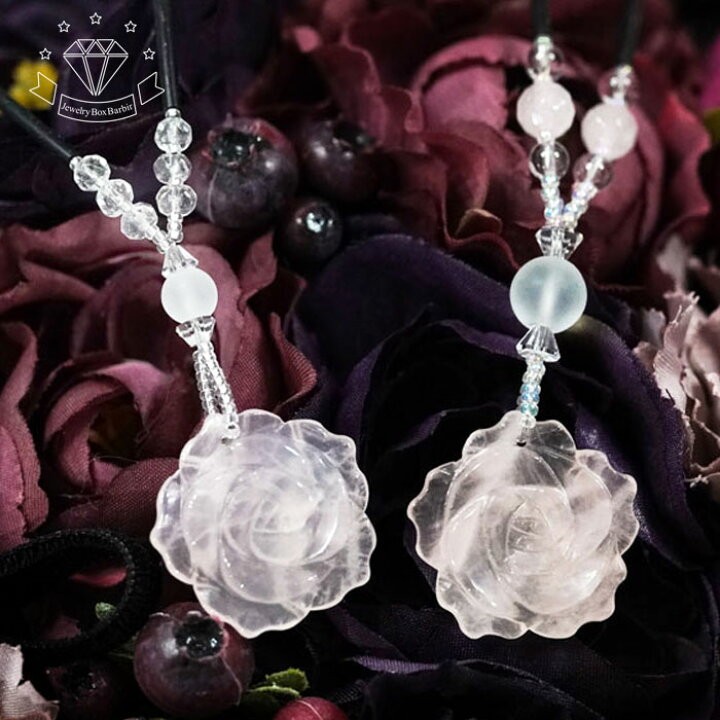 楽天市場】薔薇 ローズクォーツ ネックレス ロングネックレス 天然石 