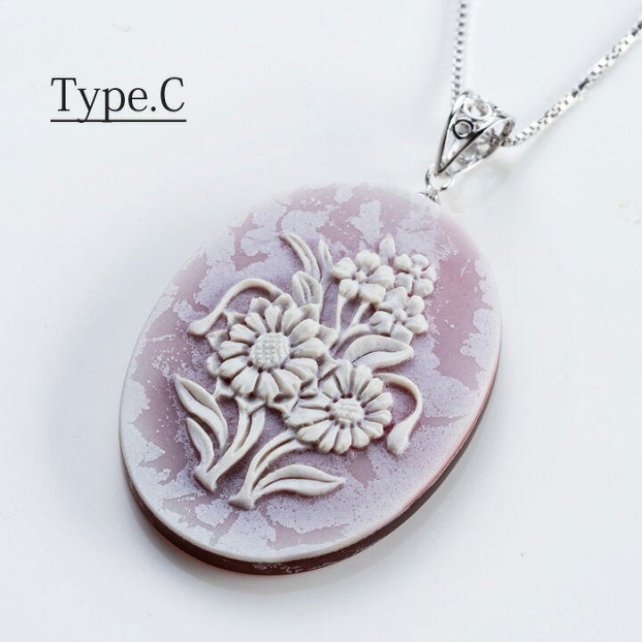 楽天市場】【マラソンクーポン】 天然 メノウ カメオ ネックレス 