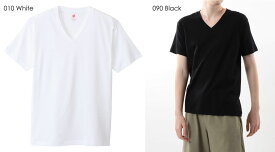 Hanes　【ヘインズ】　プレミアム　ジャパンフィット　VネックTシャツ　PREMIUM Japan Fit　半袖Tシャツ　無地　インナー　肌着　オーガニックコットン　22SS　HM1-V002　「クリックポスト可能、その場合は箱なしになります」
