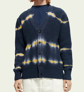 SCOTCH��SODA�@�y�X�R�b�`���\�[�_�z�@Tie-dye rib knit cardigan�@�^�C�_�C�j�b�g�J�[�f�B�K���@�ȃA�N�����@292-65803�@169279