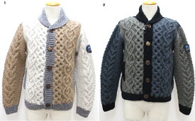 HIMALAYAN CLIMBER’S HAND-KNIT【ヒマラヤンクライマーズハンドニット】　パネルショールカーデ　ハンドニット　ネパール　HCK-F23