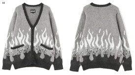 SCHOTT　【ショット】　FIRE MOHAIR CARDIGAN/　ファイヤー モヘア カーディガン　ニット　3124032　782-2241003