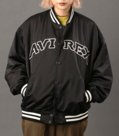 AVIREX　【アビレックス/アヴィレックス】 　ユニセックス　REBUILD COLLECTION　サテン　スタジアム　ジャケット　SATIN STADIUM JACKET　スタジャン　6122145