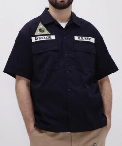 AVIREX�@�y�A�r���b�N�X/�A���B���b�N�X�z�@COOLMAX NAS JAX SHORTSLEEVE SHIRT�@�N�[���}�b�N�X�@NAS JAX�@�V���[�g�X���[�u�@�����V���c�@783-4123004