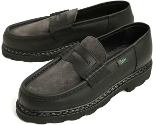 Paraboot 【パラブーツ】 ローファー REIMS ランス レザー スエード コンビ リスレザー ラバーソール ローカット シューズ スリッポン 革靴 短靴 レザー フランス製 227182