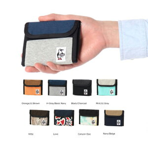 CHUMS@y`Xz@Trifold Wallet Sweat Nylon gtHh EHbg XEFbg iC@K@z@|[`@CH60-3612