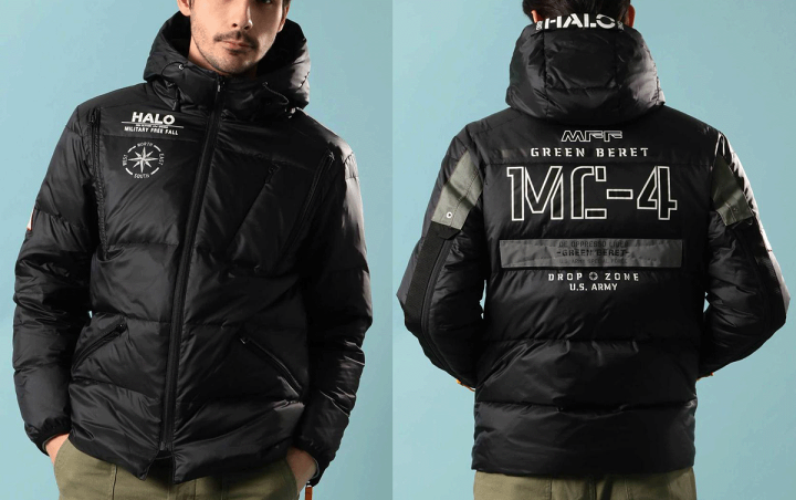 AVIREX スリーブジップダウンジャケットL AVIREX（アヴィレックス） スリーブ ジップ ダウンジャケット SLEEVE