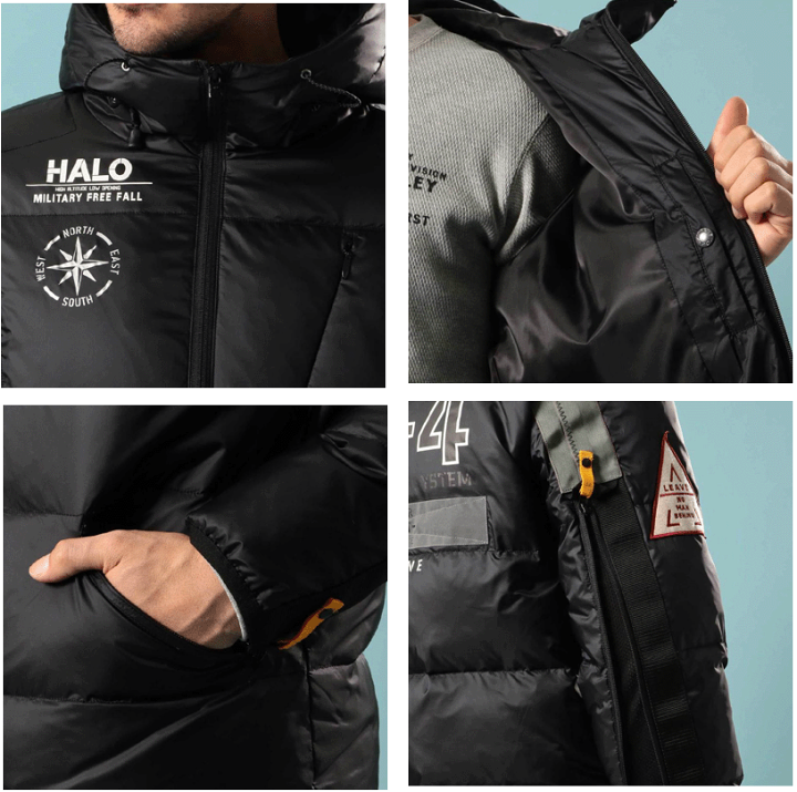 AVIREX スリーブジップダウンジャケットL AVIREX（アヴィレックス） スリーブ ジップ ダウンジャケット SLEEVE