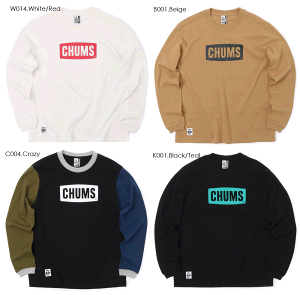 CHUMS@y`Xz@`XS@OX[uTVc@TVc@Jbg\[@CHUMS Logo L/S T-Shirt@CH01-1828