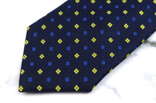 楽天市場 マリネッラ E Marinella 最高級イタリア老舗ネクタイブランド スクエアドット柄 小紋柄 ネイビー シルク ブランド ネクタイ 送料無料 中古 美品 Barce