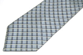 ジュンコシマダ チェック柄 シルク100％ メンズ ネクタイ 送料無料 【中古】【美品】