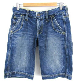 Levi's リーバイス デニムパンツジーンズショートパンツ レディース 28サイズ ブルー 【中古】