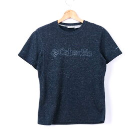 Columbia コロンビア Tシャツ 半袖 リネン混 オムニウィック PM5849 アウトドア トップス メンズ Sサイズ ネイビー 【中古】
