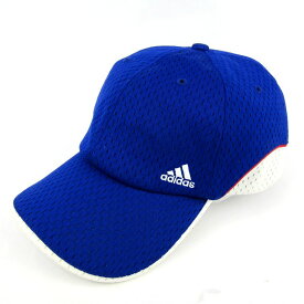 adidas アディダス キャップ 2002 FIFA 日韓 ワールドカップ 公式 グッズ サッカー 帽子 メンズ 57~60cmサイズ ブルー 【中古】