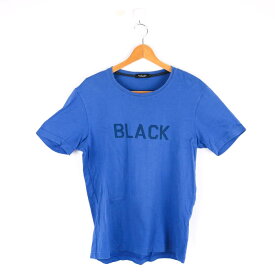 BURBERRY BLACK LABEL バーバリーブラックレーベル Tシャツ 半袖 コットン100% トップス メンズ 3サイズ ブルー 【中古】