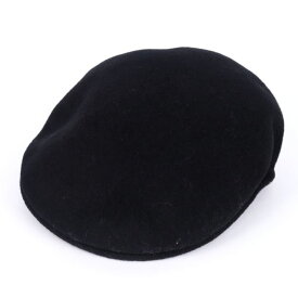 KANGOL カンゴール ハンチング Wool 504 ウール100％ ブランド キャップ 帽子 メンズ Mサイズ ブラック 【中古】