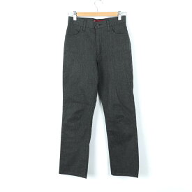 Levi's リーバイス RED TAB ロングパンツ ストレッチ 日本製 ボトムス レディース 28サイズ グレー 【中古】