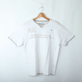 VANS バンズ 半袖Tシャツ トップス カットソー ビンテージ 旧ロゴ メンズ Lサイズ ホワイト 【中古】