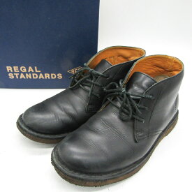REGAL リーガル デザートブーツ ブランド 革靴 シューズ 黒 レディース 24サイズ ブラック 【中古】
