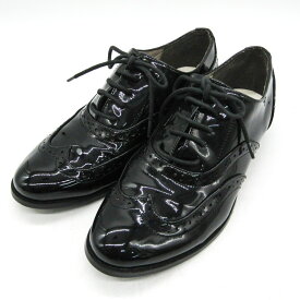 COMME CA ISM コムサイズム ドレスシューズ エナメル ブランド 靴 シューズ 黒 レディース 24.5サイズ ブラック 【中古】