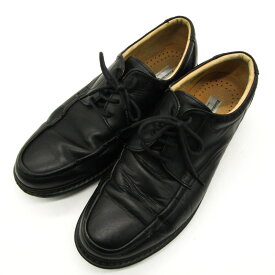 Rinescante Valentino リナシャンテバレンチノ ドレスシューズ ビジネスシューズ 幅広 4E 紳士靴 黒 メンズ 26.5サイズ ブラック 【中古】