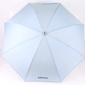 kitson キットソン 折りたたみ傘 未使用 晴雨兼用パラソル 収納時約65cm ブランド アイウェア レディース ブルー 【中古】