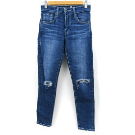 Levi's リーバイス デニムパンツ ボトムス ジーンズ レディース 24サイズ ブルー 【中古】