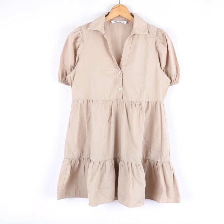 楽天市場】ZARA ザラ ワンピース トップス 半袖シャツ レディース S 