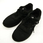 adidas アディダス スニーカー ローカット コアレーサー FX3593 シューズ 靴 黒 メンズ 26.5サイズ ブラック 【中古】