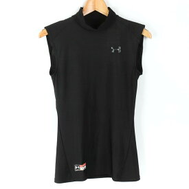 UNDER ARMOUR アンダーアーマー タンクトップ ノースリーブ シャツ トップス 野球 スポーツインナー メンズ LGサイズ ブラック 【中古】