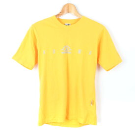 PUMA プーマ 半袖Tシャツ トップス グラフィックT スポーツウエア メンズ Mサイズ イエロー 【中古】